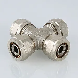 Крестовина компрессионная редукционная 20мм x 16мм x 20мм x 16мм Valtec VTm.341.N.201620 Крестовина компрессионная редукционная 20мм x 16мм x 20мм x 16мм Valtec VTm.341.N.201620, 4