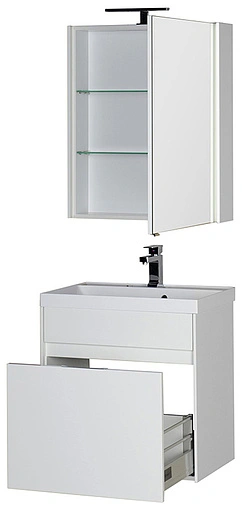 Шкаф-зеркало Aquanet Латина 60 R белый 00179942