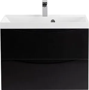 Тумба под умывальник подвесная BelBagno MARINO 70 Nero Lucido MARINO-700-2C-SO-NL-P Тумба под умывальник подвесная BelBagno MARINO 70 Nero Lucido MARINO-700-2C-SO-NL-P, 1