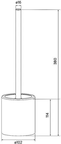 Ёршик для унитаза IDDIS Optima Home хром BRU02POi47