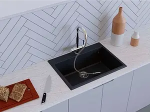 Мойка кухонная Omoikiri Tedori 68-BL черный 4993964, 4