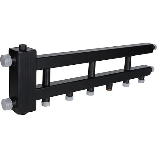 Распределительный коллектор 4 контура с гидрострелкой 1½&quot;н x 1&quot;н Rommer RDG-0060-014034