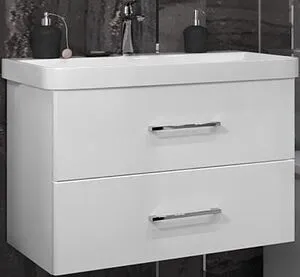 Тумба под умывальник подвесная Opadiris Арабеско 80 белый 00-00005553, 1