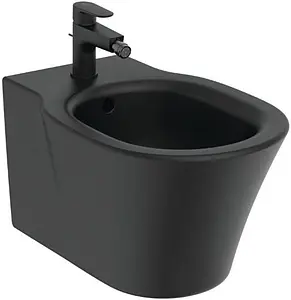 Биде подвесное Ideal Standard Connect Air Silk Black черный матовый E0266V3 Биде подвесное Ideal Standard Connect Air Silk Black черный матовый E0266V3, 1