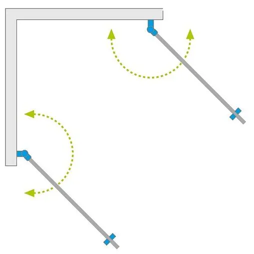 Дверь в нишу 1400мм прозрачное стекло Radaway NES Black DWS I 140 L 10028140-54-01L