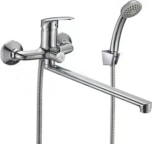 Смеситель для ванны с длинным изливом Milardo Simp хром SIMSB02M10 Смеситель для ванны с длинным изливом Milardo Simp хром SIMSB02M10, 1