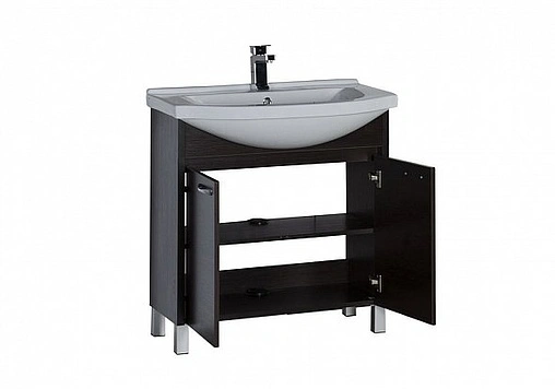 Тумба под умывальник напольная Aquanet Донна 80 венге 00168942