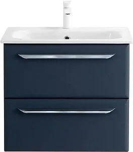 Тумба-умывальник подвесная Cezares Eco 60 Grafito ECO-CER-600-2C-SO-GR-P+CZR-NAT-60-LVB Тумба-умывальник подвесная Cezares Eco 60 Grafito ECO-CER-600-2C-SO-GR-P+CZR-NAT-60-LVB, 1
