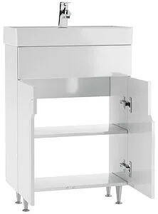 Тумба под умывальник напольная Айсберг Енисей 60 белый DA2013T, 4