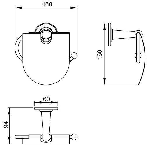 Держатель туалетной бумаги Timo Nelson хром 150042/00