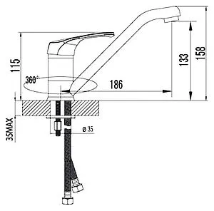 Смеситель для кухни Lemark Omega хром LM3104C Смеситель для кухни Lemark Omega хром LM3104C, 2