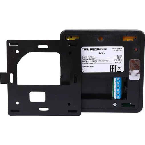 Проводной комнатный терморегулятор Stout R-10b черный STE-0101-010002