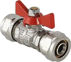 Кран шаровый для мп трубы 16мм x 16мм Valtec VT.343.N.1616 Кран шаровый для мп трубы 16мм x 16мм Valtec VT.343.N.1616, 1
