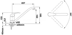 Смеситель для кухни Blanco Daras Silgranit чёрный матовый 526233 Смеситель для кухни Blanco Daras Silgranit чёрный матовый 526233, 2