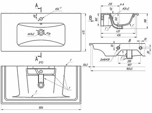 Раковина Dreja Эйфория 100 белый 641235