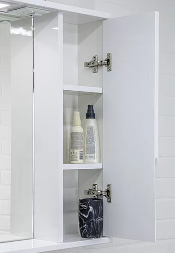 Шкаф-зеркало Домино Optima 65 R белый DO1907HZ