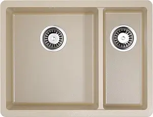 Мойка кухонная Omoikiri Kata 55-2-U-SA бежевый 4993421, 1