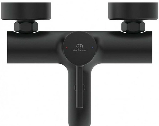 Смеситель для ванны Ideal Standard Ceraline чёрный матовый/хром BC199XG