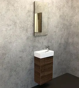 Тумба-умывальник подвесная Comforty Асти 40 дуб тёмно-коричневый 00-00000834CF, 5