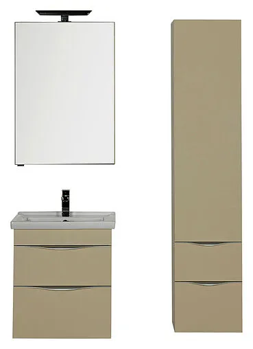 Шкаф-зеркало Aquanet Эвора 60 сливочный 184015