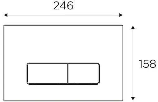 Клавиша смыва для унитаза Idrospania Andrea 30350 белый глянцевый