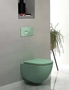 Унитаз подвесной безободковый ISVEA Infinity мятный 10NF02001SV-2T Унитаз подвесной безободковый ISVEA Infinity мятный 10NF02001SV-2T, 4
