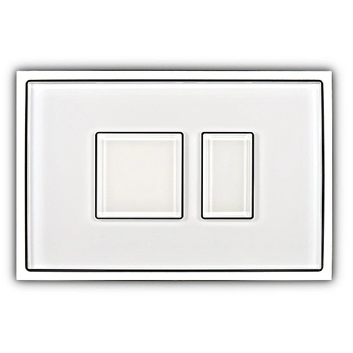 Клавиша смыва для унитаза Sanit SG 706 &quot;ai&quot; 16.710.C9..0000 кнопки/белый, панель/стекло мята