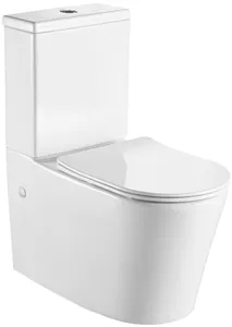 Унитаз-компакт безободковый Aquatek Оберон белый AQ1273S-00 Унитаз-компакт безободковый Aquatek Оберон белый AQ1273S-00, 1