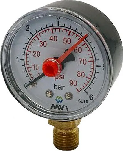 Манометр радиальный MVI 63мм 10 бар ¼&quot; RM.6306.03