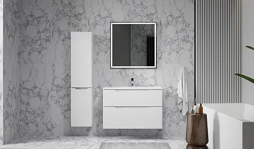 Тумба под умывальник подвесная Raval Wector 90 белый Wct.01.90/P/W/MD