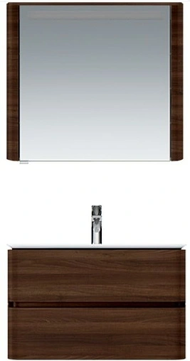 Шкаф-зеркало Am.Pm Sensation 80 R орех M30MCR0801NF