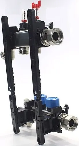 Группа коллекторная с расходомерами 2 отвода 1&quot;в/н x ¾&quot;ек Henco UFH-0605MDSS02