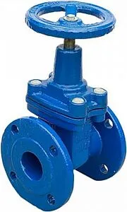 Задвижка с обрезиненным клином фланцевая Ду100 Ру16 30ч39р, 1