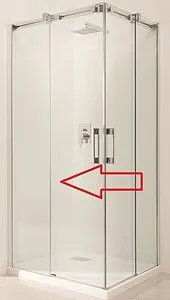 Душевая дверь 1000мм прозрачное стекло Radaway Espera KDD 100 L 380152-01L, 1