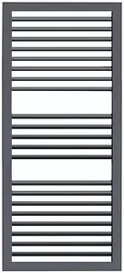 Полотенцесушитель водяной лесенка Lazzarini Asti 1228х500 антрацит матовый 384845, 1