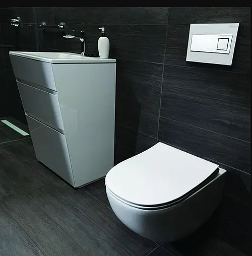 Комплект 6 в 1 Pestan Fluenta Rimless SET40006661AM с кнопкой Active хром матовый