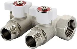 Коллектор запорный проходной 2 отвода ¾&quot;в/н x ½&quot;к Uni-fitt 420N3220, 1