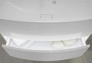 Тумба-умывальник подвесная Aquaton Астера 95 белый 1A1953K0AS010, 3