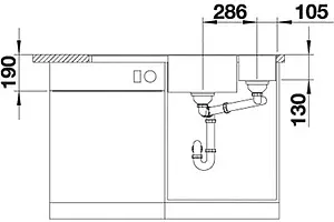 Мойка кухонная Blanco Axia III 6 S-F 100 L (доска ясень) кофе 524668 Мойка кухонная Blanco Axia III 6 S-F 100 L (доска ясень) кофе 524668, 4