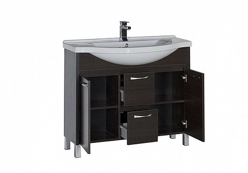 Тумба под умывальник напольная Aquanet Донна 100 венге 00169183