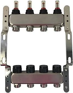 Группа коллекторная с расходомерами 11 отводов 1"в/в x ¾"ек WAAG WG.589.0611 Группа коллекторная с расходомерами 11 отводов 1"в/в x ¾"ек WAAG WG.589.0611, 5