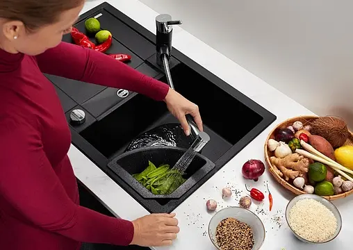 Мойка кухонная Blanco Metra 45 S 78 черный 525914