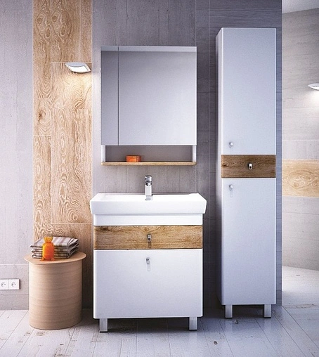 Шкаф-зеркало IDDIS Carlow 70 белый/дуб CAR7000i99 Шкаф-зеркало IDDIS Carlow 70 белый/дуб CAR7000i99