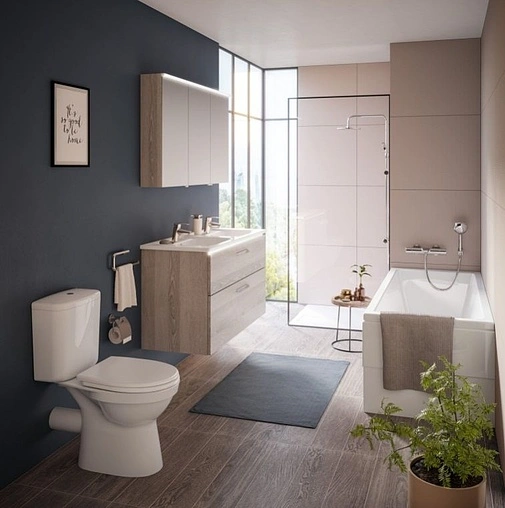 Унитаз-компакт с функцией биде Norm Fit белый 9844B099-7203