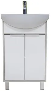 Тумба под умывальник напольная Aquaton Рико 50 белый/ясень фабрик 1A212401RIB90 Тумба под умывальник напольная Aquaton Рико 50 белый/ясень фабрик 1A212401RIB90, 1