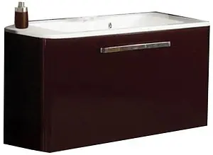 Тумба-умывальник подвесная Aquaton Валенсия 110 гранат 1A1237K0VA340 Тумба-умывальник подвесная Aquaton Валенсия 110 гранат 1A1237K0VA340, 1