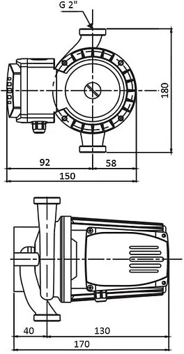Насос циркуляционный Shinhoo BASIC S 32-8S 180 71211006 Насос циркуляционный Shinhoo BASIC S 32-8S 180 71211006
