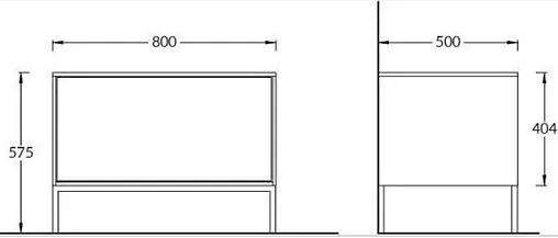Тумба-умывальник Kerama Marazzi Atollo 80 древесный Wood AT.80\WD+