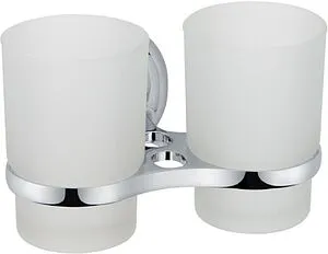 Стакан двойной Grampus Briz хром GR-3007 Стакан двойной Grampus Briz хром GR-3007, 1