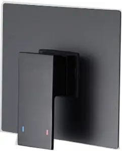 Смеситель для душа скрытого монтажа Swedbe Platta чёрный матовый 5522B, 1